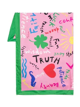 Rianna + Nina шелковый платок, розовый