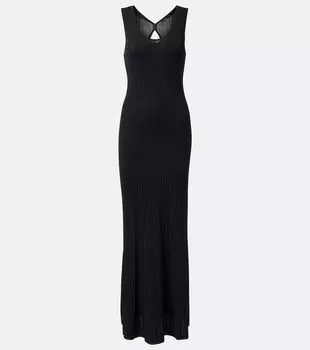 Риб-макси платье Joseph, черный