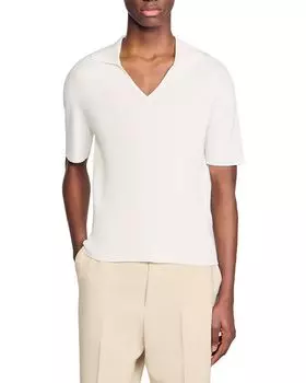 Риб-поло Sandro, белый