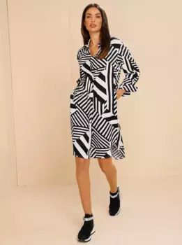 RICK CARDONA by Heine Платье с принтом "Платье", черно-белый