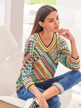 RICK CARDONA by Heine рубашка с рукавом 3/4 "рубашка с принтом", розовый