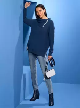 RICK CARDONA by Heine вязаный свитер "Пуловер", синий