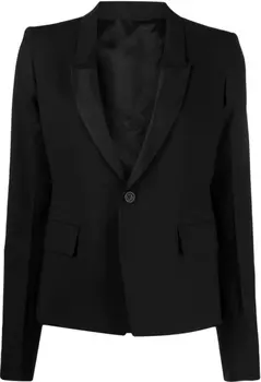 Rick Owens блейзер Luxor из смесовой вирджинской шерсти, черный