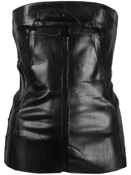 Rick Owens блузка Bustier без бретелей, черный
