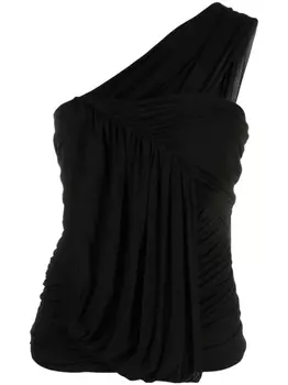 Rick Owens блузка Edfu с драпировкой, черный