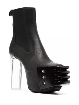 Rick Owens ботильоны на платформе, черный
