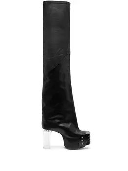 Rick Owens ботинки на платформе, черный