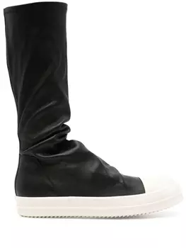 Rick Owens ботинки с контрастной подошвой, черный