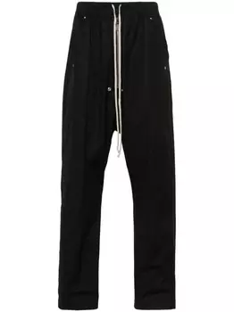 Rick Owens брюки Bela с низким шаговым швом, черный