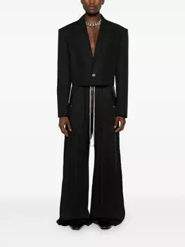 Rick Owens брюки Bela с низкой посадкой и широкими штанинами, черный