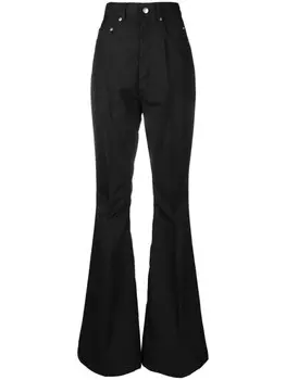 Rick Owens брюки bootcut Bolan, черный