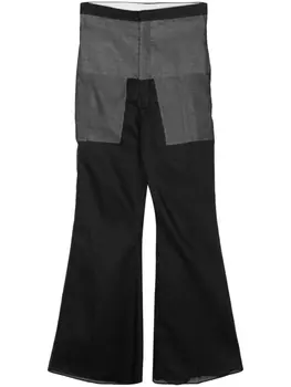 Rick Owens брюки Dirt Bolan с завышенной талией, черный