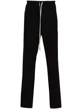 Rick Owens брюки Forever Drawstring с низким шаговым швом, черный