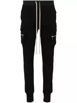 Rick Owens брюки карго из органического хлопка, черный