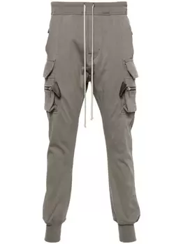 Rick Owens брюки карго Mastodon из органического хлопка, коричневый