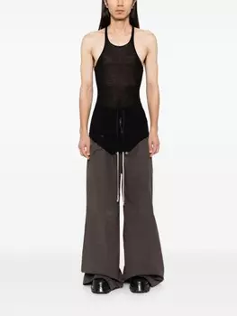 Rick Owens брюки широкого кроя, коричневый