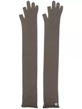 Rick Owens длинные перчатки Porterville, серый