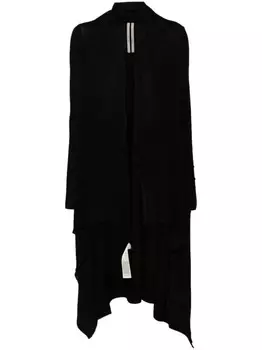 Rick Owens длинный шерстяной кардиган Porterville, черный