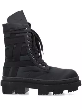 Rick Owens DRKSHDW Army Megatooth lace-up boots, черный