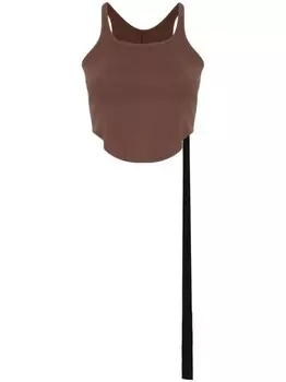 Rick Owens DRKSHDW базовый укороченный топ-топ, коричневый