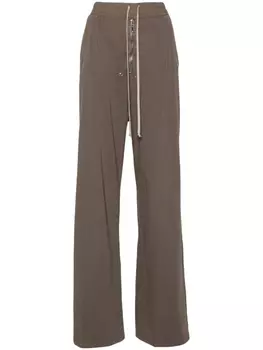 Rick Owens DRKSHDW брюки из джерси прямого кроя, серый