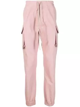 Rick Owens DRKSHDW брюки карго с кулиской, розовый