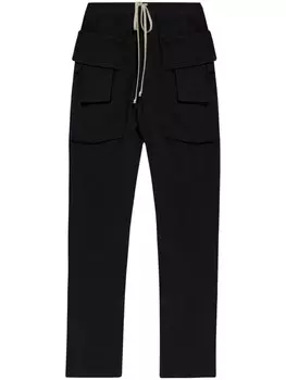 Rick Owens DRKSHDW брюки-карго с завязками, черный