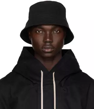 Rick Owens DRKSHDW Черная шляпа Gilligan с карманами