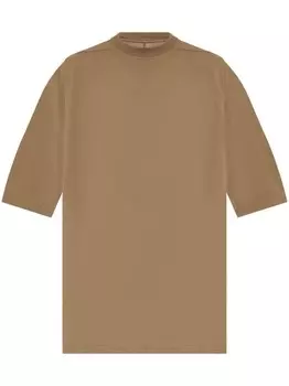 Rick Owens DRKSHDW футболка большого размера, нейтральный цвет