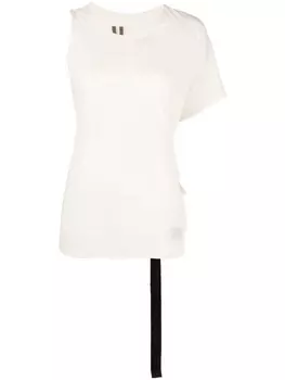 Rick Owens DRKSHDW футболка Dafne из органического хлопка, нейтральный цвет