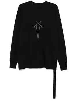 Rick Owens DRKSHDW футболка Level Pentagram, черный