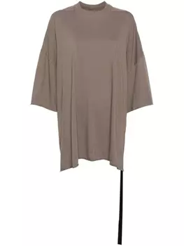 Rick Owens DRKSHDW футболка с приспущенными плечами, коричневый