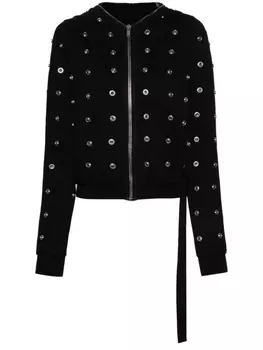 Rick Owens DRKSHDW худи на молнии, черный