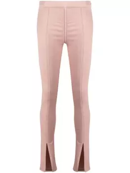 Rick Owens DRKSHDW легинсы с разрезами, розовый