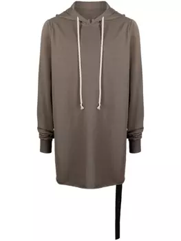 Rick Owens DRKSHDW Luxor organic cotton hoodie, коричневый
