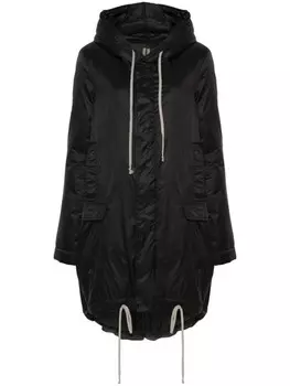 Rick Owens DRKSHDW парка с рыбьим хвостом, черный