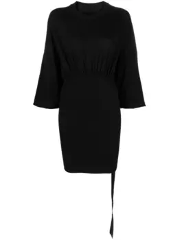 Rick Owens DRKSHDW платье Tommy с присборенной талией, черный
