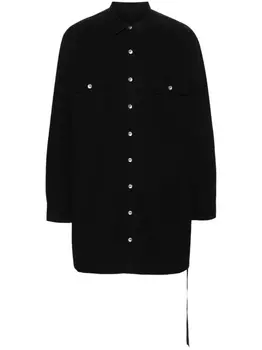 Rick Owens DRKSHDW рубашка с длинными рукавами, черный