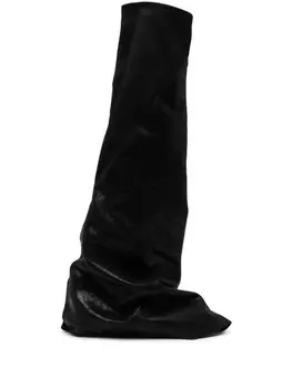 Rick Owens DRKSHDW сапоги со сборками, черный