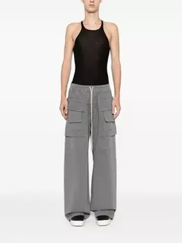 Rick Owens DRKSHDW широкие брюки карго Creatch, серый