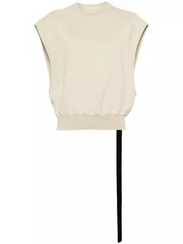 Rick Owens DRKSHDW SL Tatlin cotton tank top, нейтральный цвет