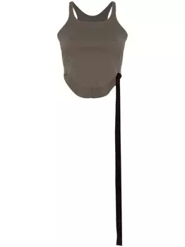 Rick Owens DRKSHDW топ без рукавов Basic, коричневый