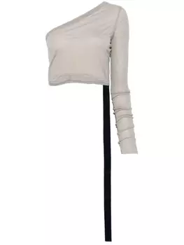 Rick Owens DRKSHDW топ Ziggy, нейтральный цвет
