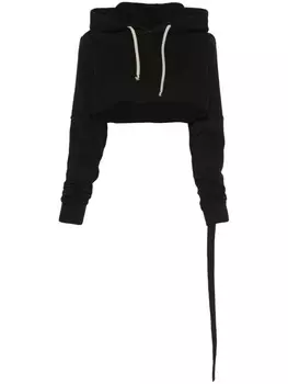 Rick Owens DRKSHDW укороченное худи, черный