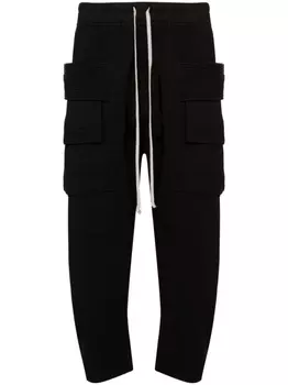 Rick Owens DRKSHDW укороченные брюки карго Creatch, черный
