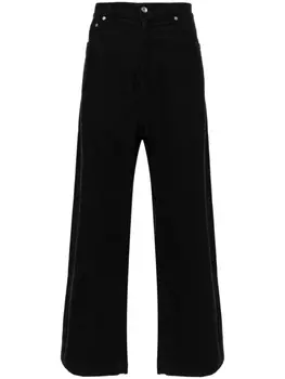 Rick Owens DRKSHDW вельветовые брюки широкого кроя, черный