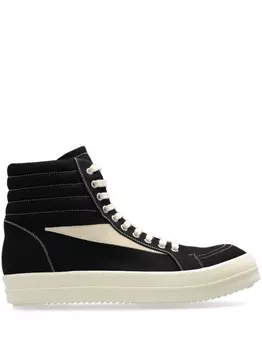 Rick Owens DRKSHDW высокие винтажные кеды, черный