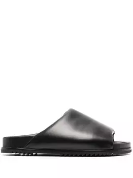 Rick Owens дутые шлепанцы Granolas, черный