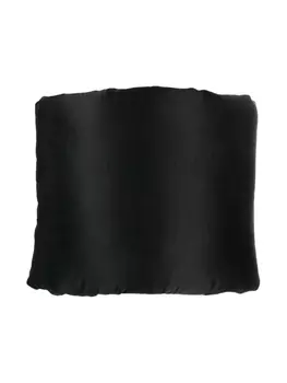 Rick Owens дутый шарф из шелка, черный