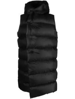 Rick Owens дутый жилет Liner с капюшоном, черный